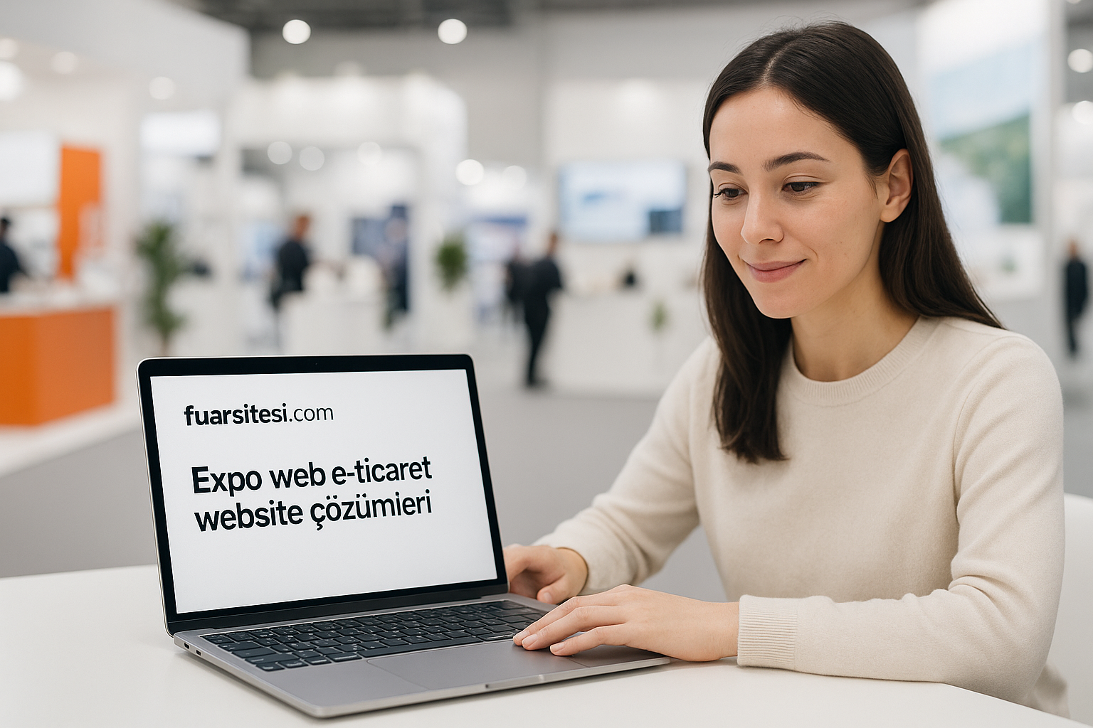 Fuarsitesi.com için hazırlanan modern fuar web sitesi görünümü